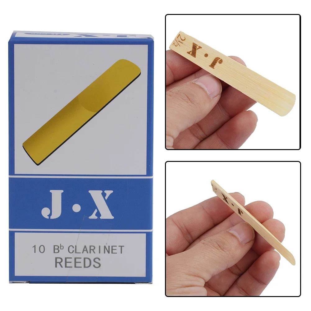 10 Pack Eb Alto Soprano Clarinet Sax Saxophone Reeds Strength 2.5 Saxophone Reed Instrument Parts Accessories