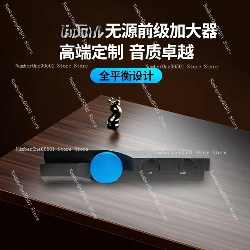 Handcrafted PPA-02B Fully Balanced Passive Preamplifier High End HiFi Audiophile Preamp 59 Step Precision Volume Control