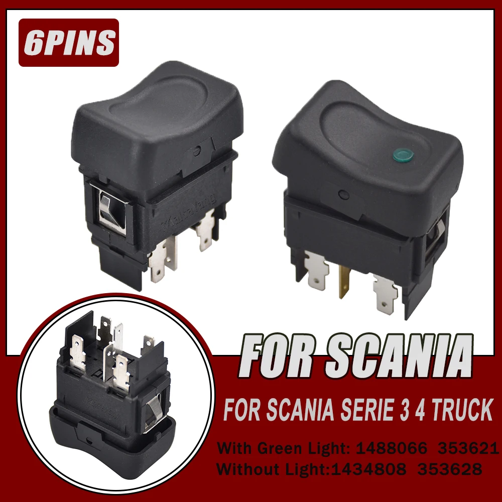 1488066 Window Control Switch for Scania Truck OEM 353621 1488066 High Performance Window Control Switch