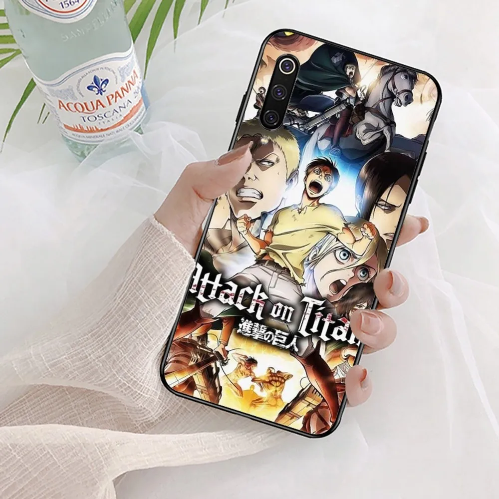 Japan Anime A-Attack On T-Titan Phone Case For Xiaomi Mi 5X 8 9 10 11 12 lite pro 10T PocoX3pro PocoM3 Note 10 pro lite