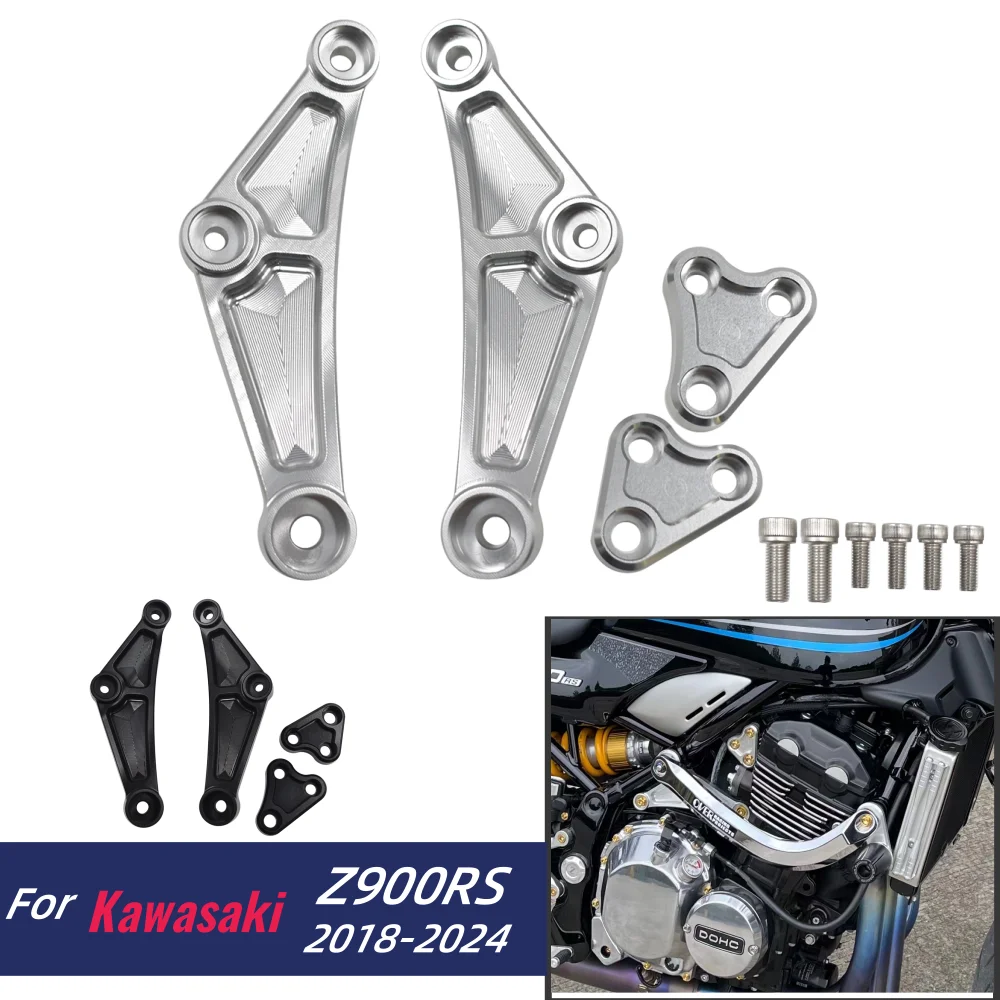 Z900RS Engine Hanger Set For Kawasaki Z 900RS 2018-2024 Z900 RS Motorcycle Body Frames Engine Support Protection Bracket Parts