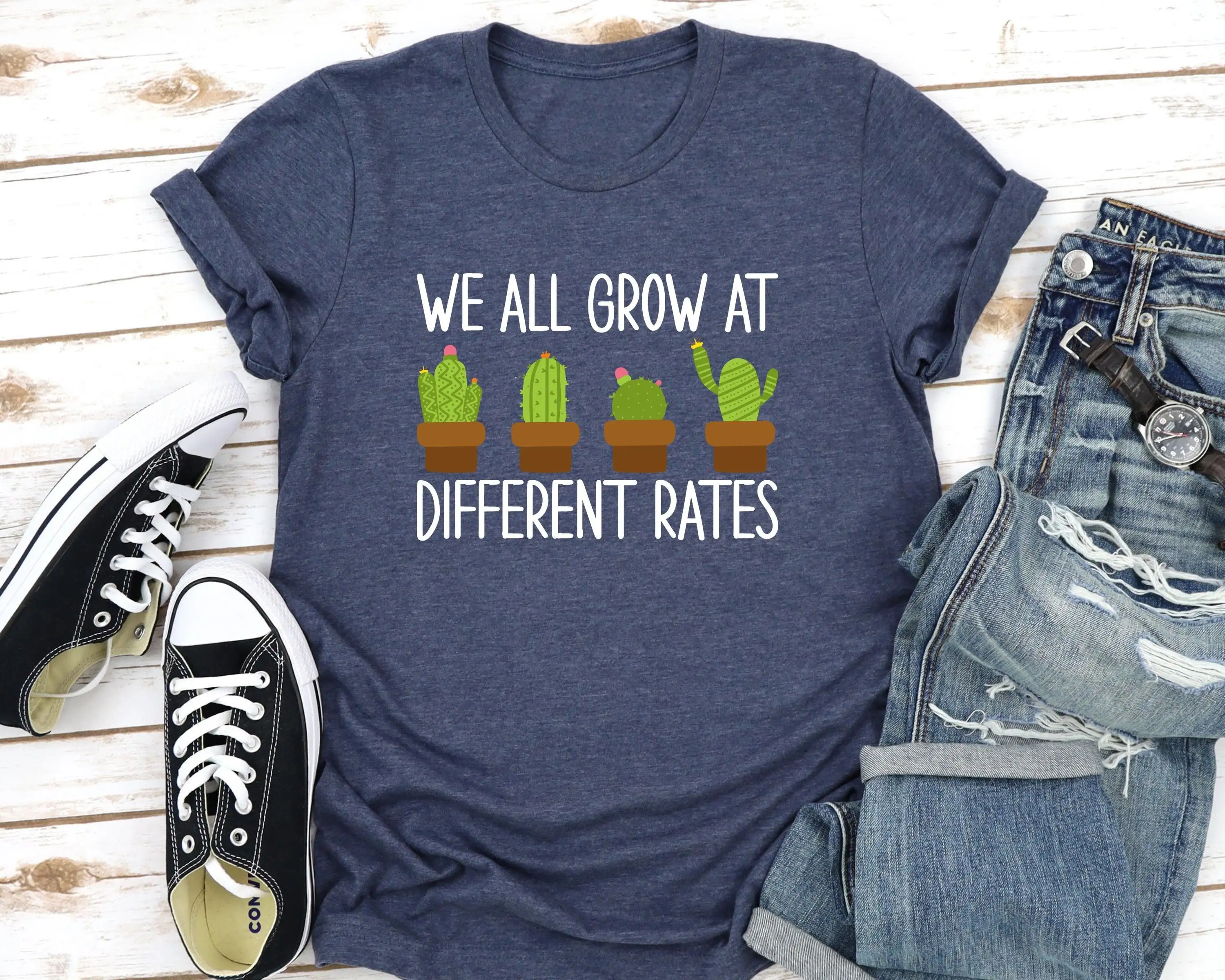 We All Grow At Different Rates T Shirt Teaching My Peeps Teacher Appreciation Sped S Flower