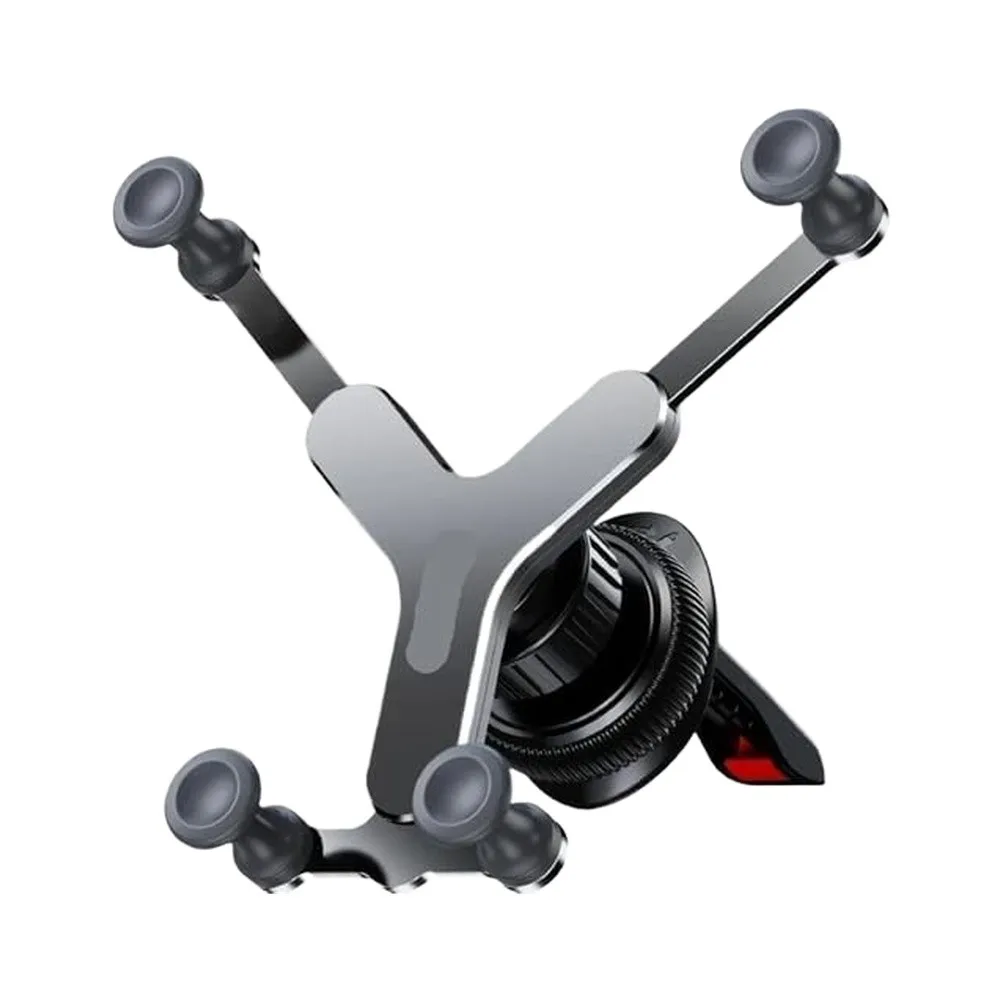 360 Ball Head Car Vent Mount For Stable Navigation Viewing With Silicone Protection Lightweight Alloy Design 2 Pack