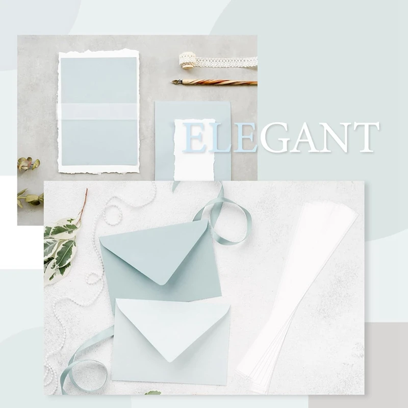 แถบคำเชิญสำหรับ5X7แผ่นหนัง vellum Belly band สำหรับงานแต่งงานการเชิญงานแต่งงานแถบกระดาษ vellum ท้อง150ชิ้น