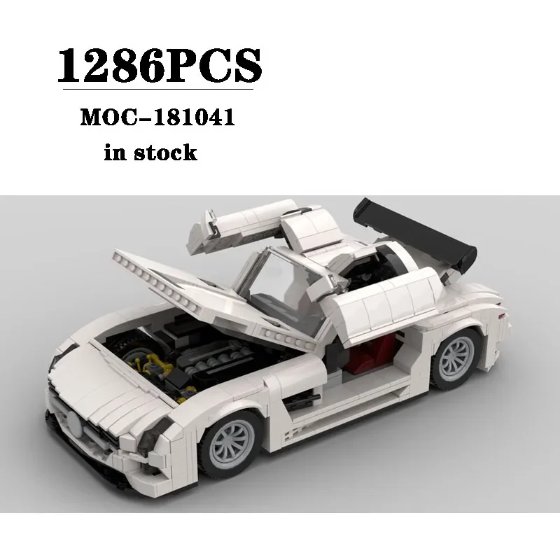 Building Blocks MOC-181041 Super Car Racing Car Construction Model Ornament 1286PCS Children's Birthday Gift Christmas Toy