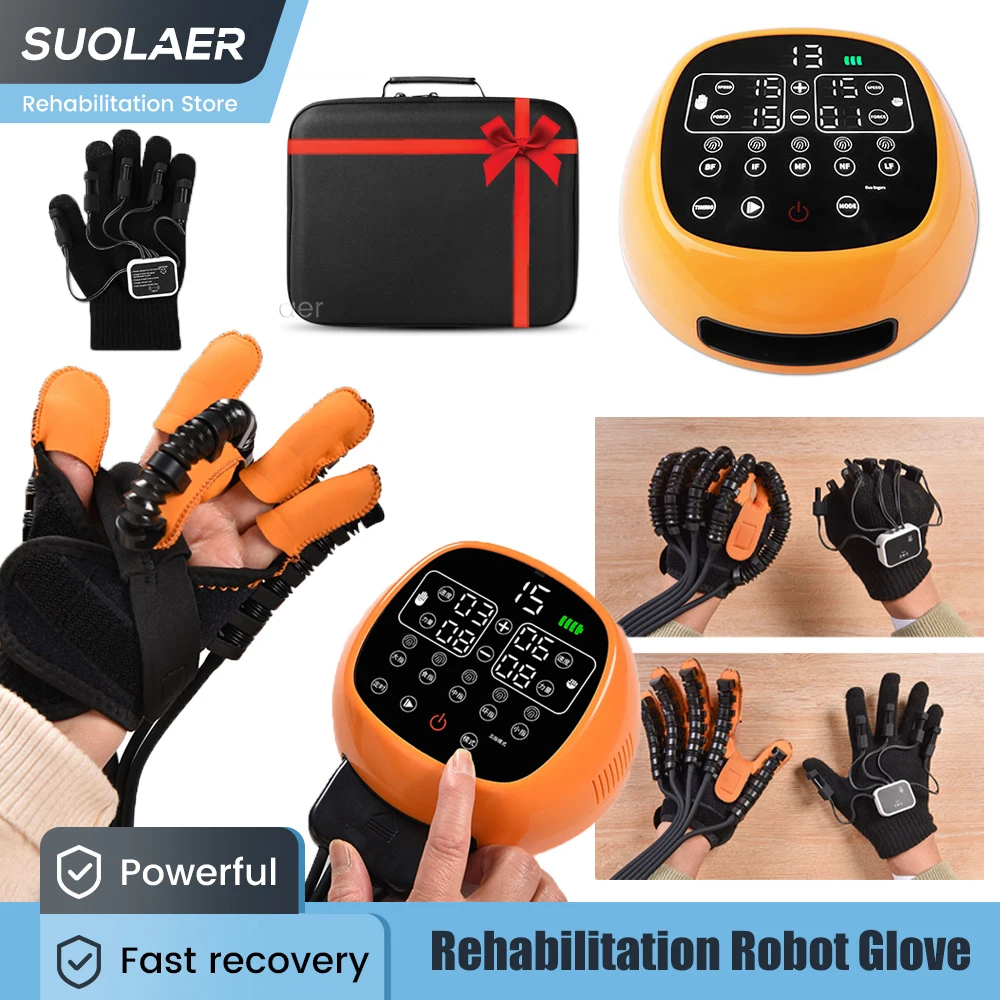 

Rehabilitation Robot Glove Hand Stroke Hemiplegia Therapy Equipment Cerebral Infarction Finger Function Recovery Training Device
