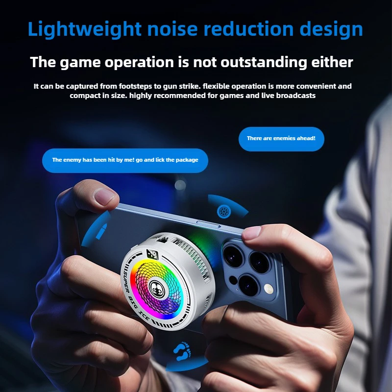 جديد FS22 الهاتف المحمول بالوعة الحرارة الباردة المبرد التبريد السريع ذكي AI أشباه الموصلات الجليد المغناطيسي ومشبك خلفي PUBG لعبة برودة #3