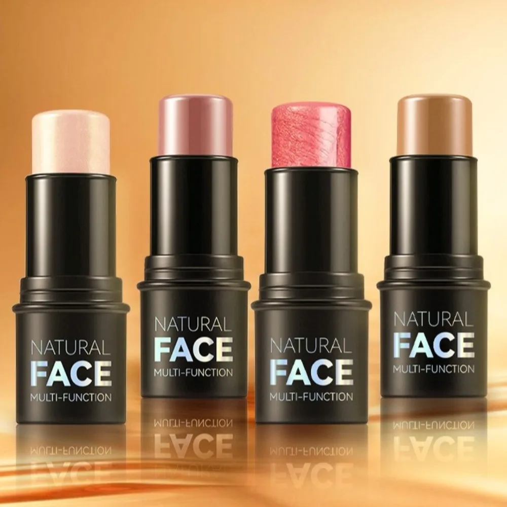 Nuevo Bronceador para contorno facial, iluminador multifuncional, maquillaje facial, crema colorete para mujeres y niñas