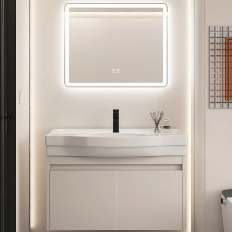 Bathroom Furniture Mdf Storage Cabinet Medicine Sink Base Vanity Washbasin Open Cabinets Towel Luxury Wall Shelf Narrow Gabinete