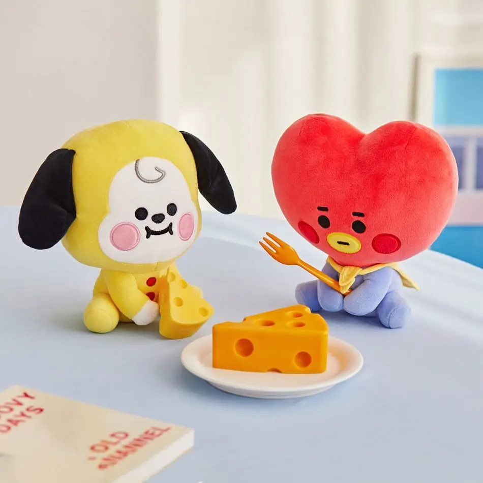 

Фигурка BT21 19 см - корейская сидячая кукла, милое украшение для интерьера, игрушка-фигурка, подарок на день рождения, плюшевая кукла в подарок 2026