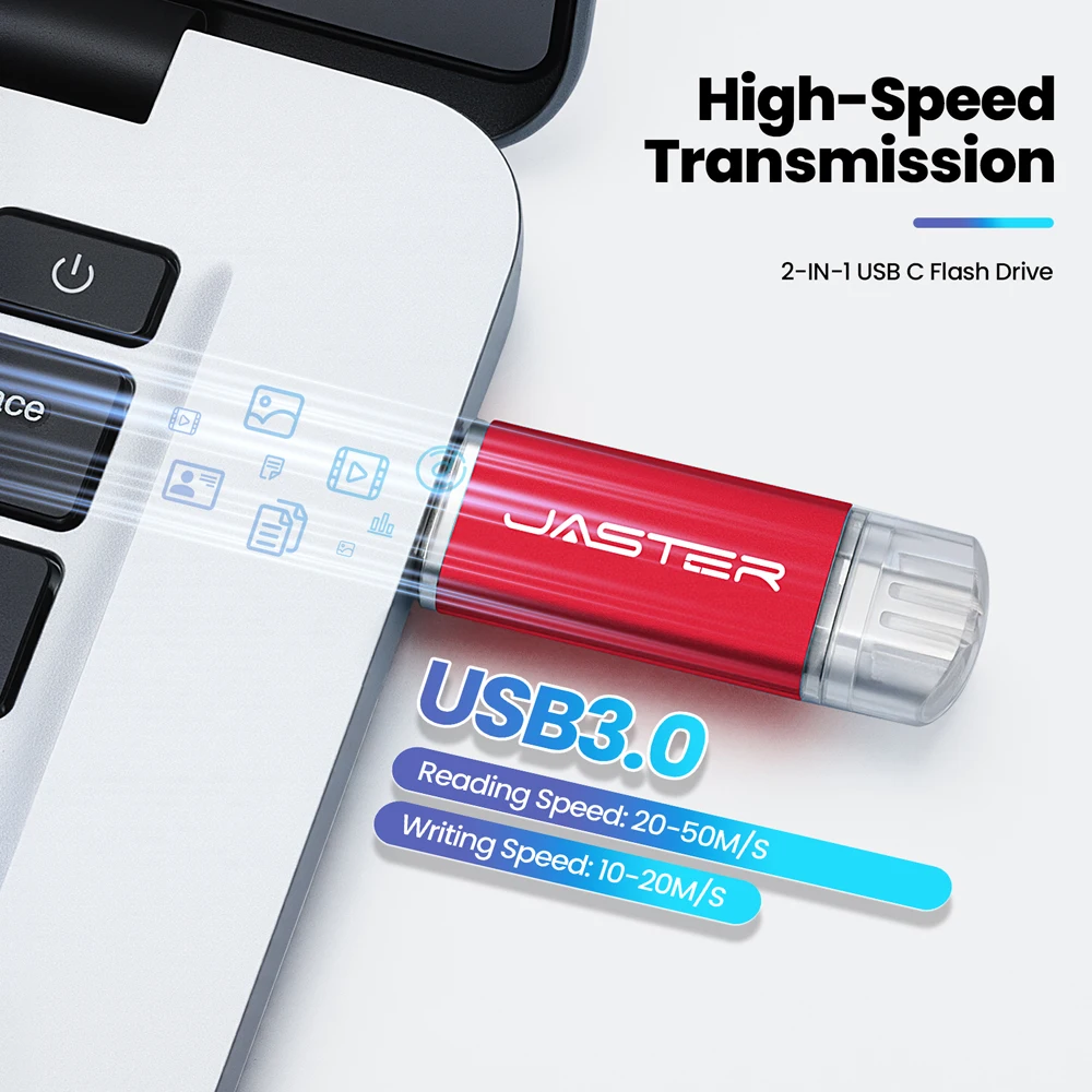 Type-C USB 3.0高速フラッシュドライブ 2in1ペンドライブ 128GB/64GB/32GB/16GB マルチフォーマット対応 Uディスク iPhone15 TYPE C対応