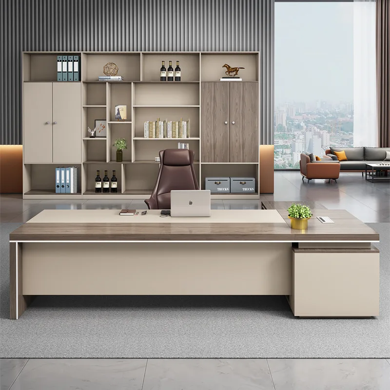 Boss Desk President Chairperson's Desk Senior Sense Head Desk Manager Office  Chair Combination