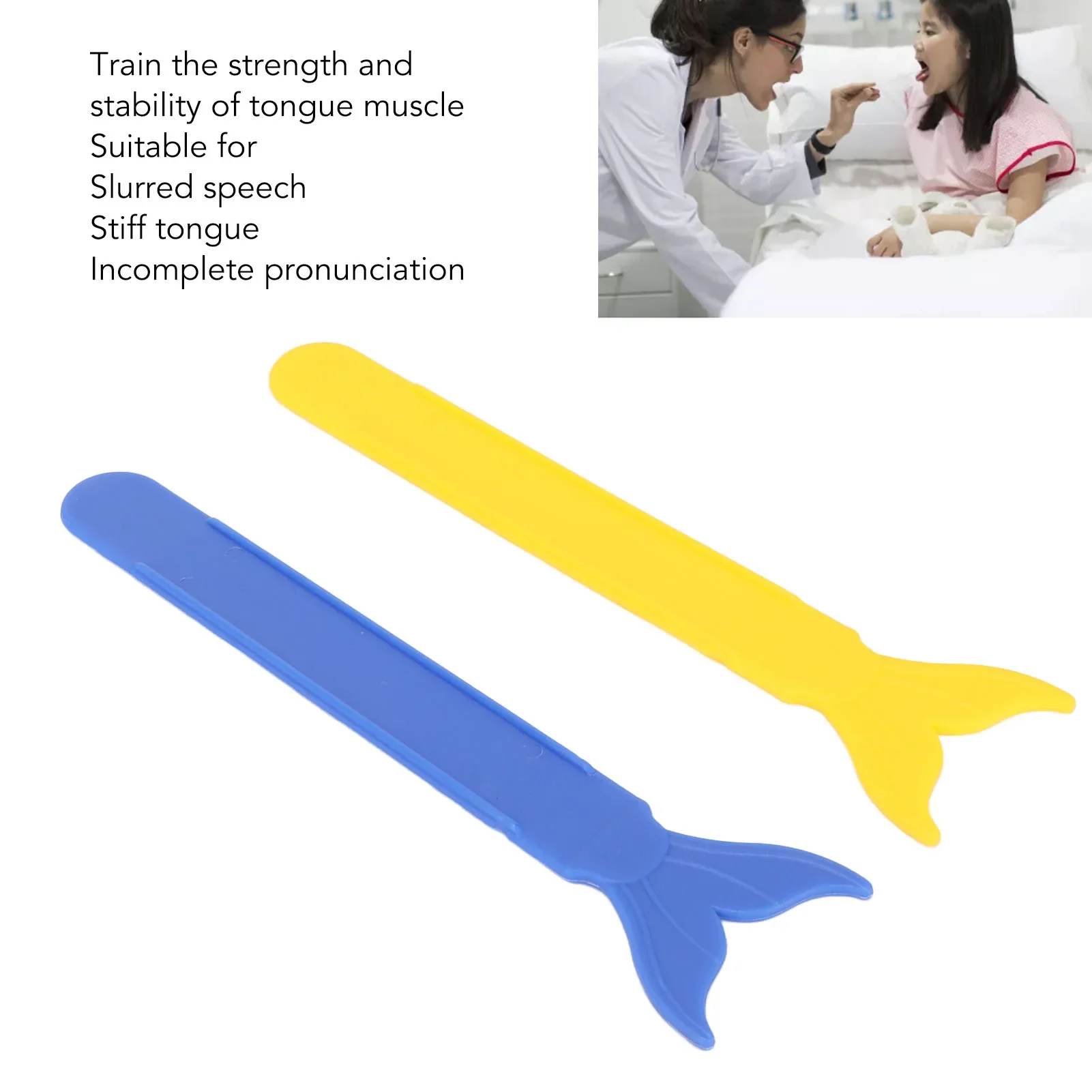 2pcs Tongue Muscle Training Tools Plastic Tongue Tip Stability Coordination Movement Oral Strength Childrens Tongue Trainer