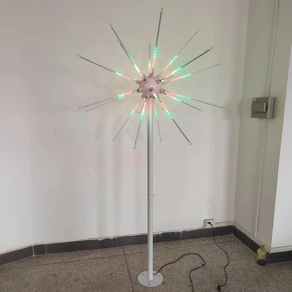 

New Year LED Firework Lights Christmas Tree Lights 23pcs Branches 2-3.5m Height Colorful and Changeable Garden Landscape Decor