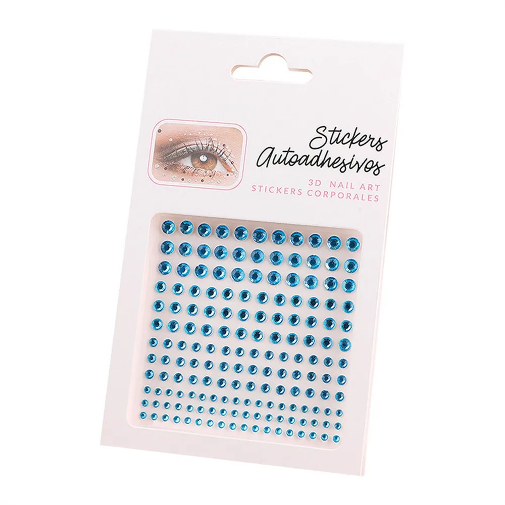 ذاتية اللصق الكريستال الماس ملصقات ، الراين وجه ملصق ، المحمول بلينغ جوهرة ، DIY بها بنفسك ديكو ، مسمار ماكياج ، 165 قطعة لكل ورقة #3