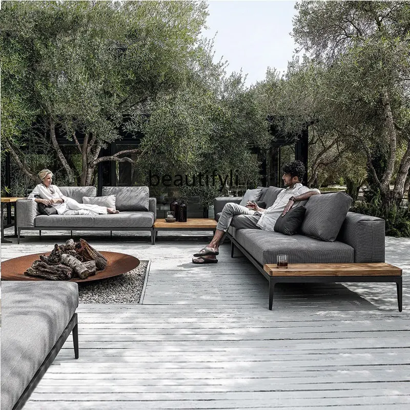 Outdoor Teak Sofa A… - image