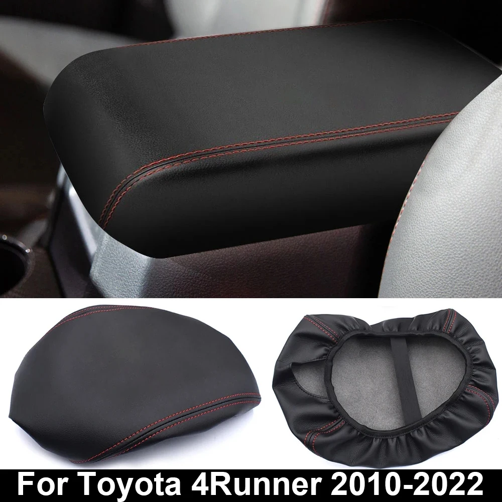 Center Console Lid Armrest Cover Leather Interior Car Armrest Pad Protection Mat for Toyota 4Runner 2010-2022Car Accessories Set