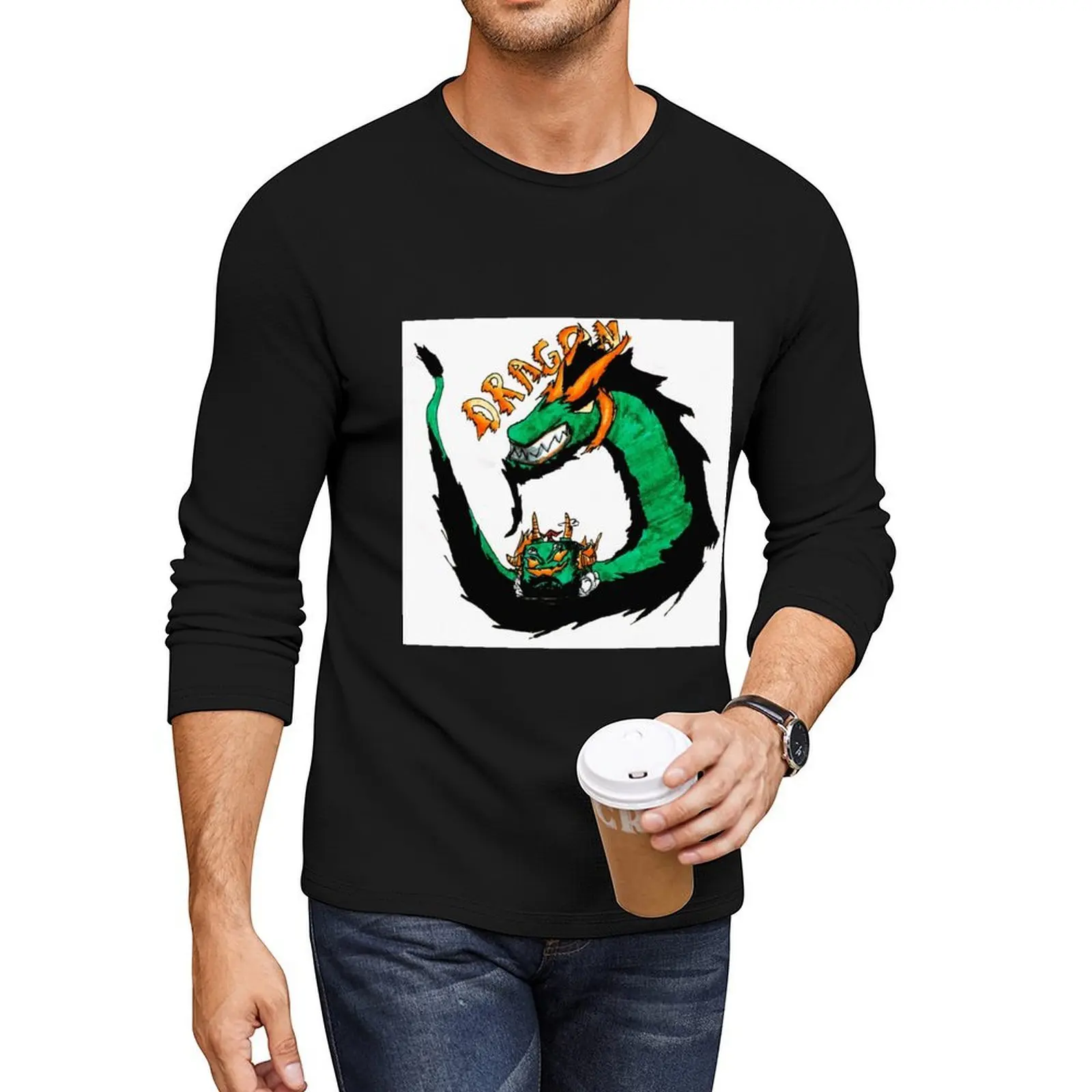 Blox Fruits: Dragon (boiz 1) تي شيرت طويل للأولاد تي شيرت أبيض أسود تي شيرت بلوزة تي شيرت للرجال قطن