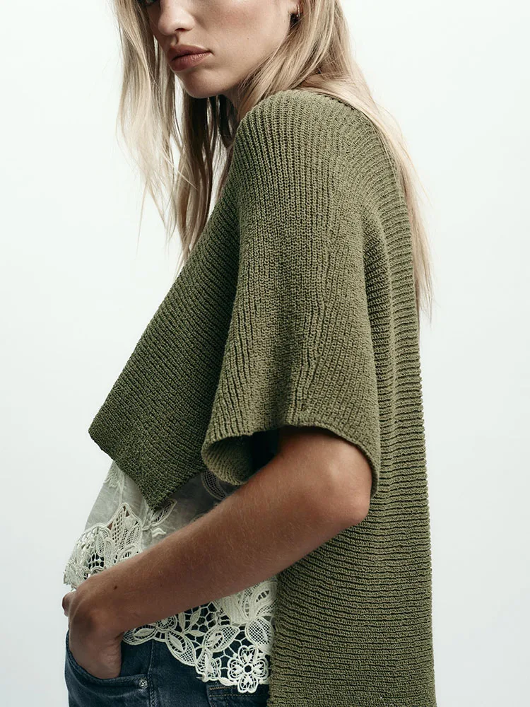 เสื้อถักไหมพรมแบบหวาน สไตล์ไหล่เดียว ดีไซน์ทันสมัย ใหม่ล่าสุดสำหรับผู้หญิง ฤดูใบไม้ร่วง ปี 2025