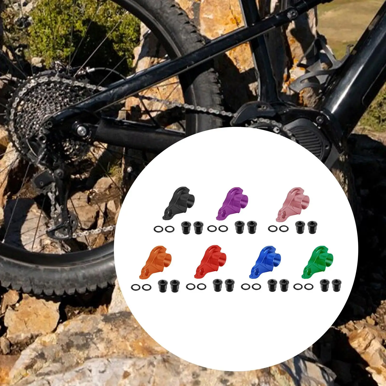 شماعة Derailleur الخلفية للدراجة الجبلية من سبائك الألومنيوم، ملحقات تروس بديلة سهلة التركيب لإصلاح الدراجات