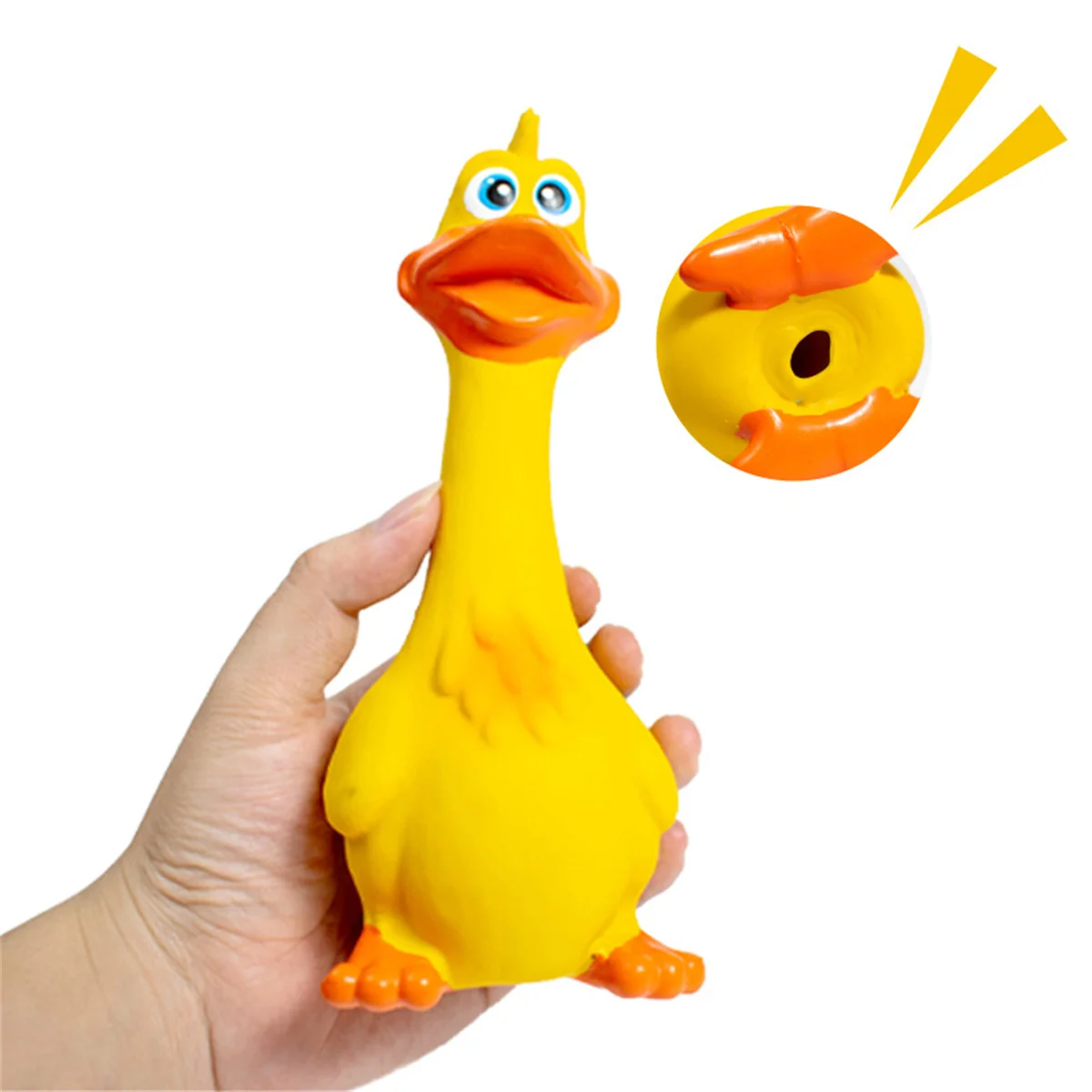 Pets Dog Toys Screaming Chicken Squeeze Sound Toy Rubber Pig Duck Squeaky Chew Bite Resistant Toy Puppy Training Interactive