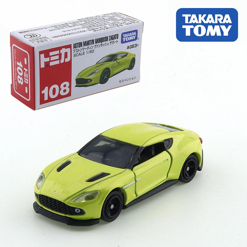 Takara Tomy Tomica No.108 ASTON MARTIN VANQUISH ZAGATO Car Alloy Toys Motor Vehicle Diecast Metal Model for Children