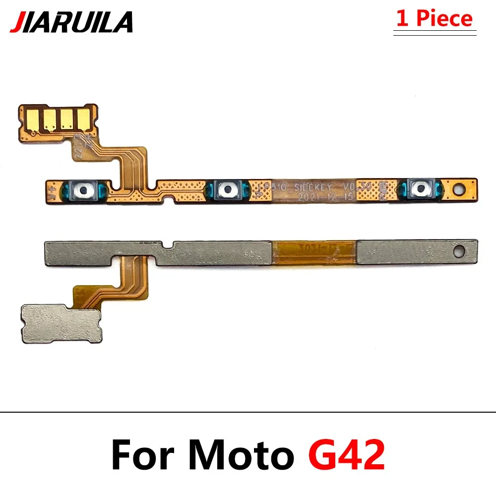 50Pcs，NEW Tested Power on/off Volume Key Button Flex Cable Ribbon For Moto G Play Fast G9 G Pure 2021 Power 2022 G41 G22 G14 G84