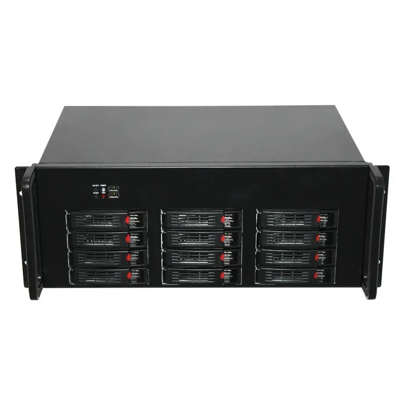 12 Bays Storage ITX Hot Swap 4U Chassis Server With 2.5/3.5 Hdd