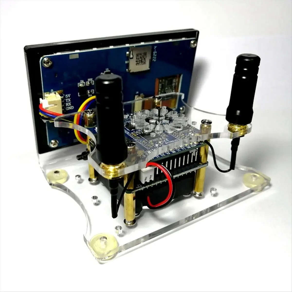 SWXF assemblato per hotspot duplex T124B con schermo a colori da 3,5 pollici per modem walkie-talkie digitale