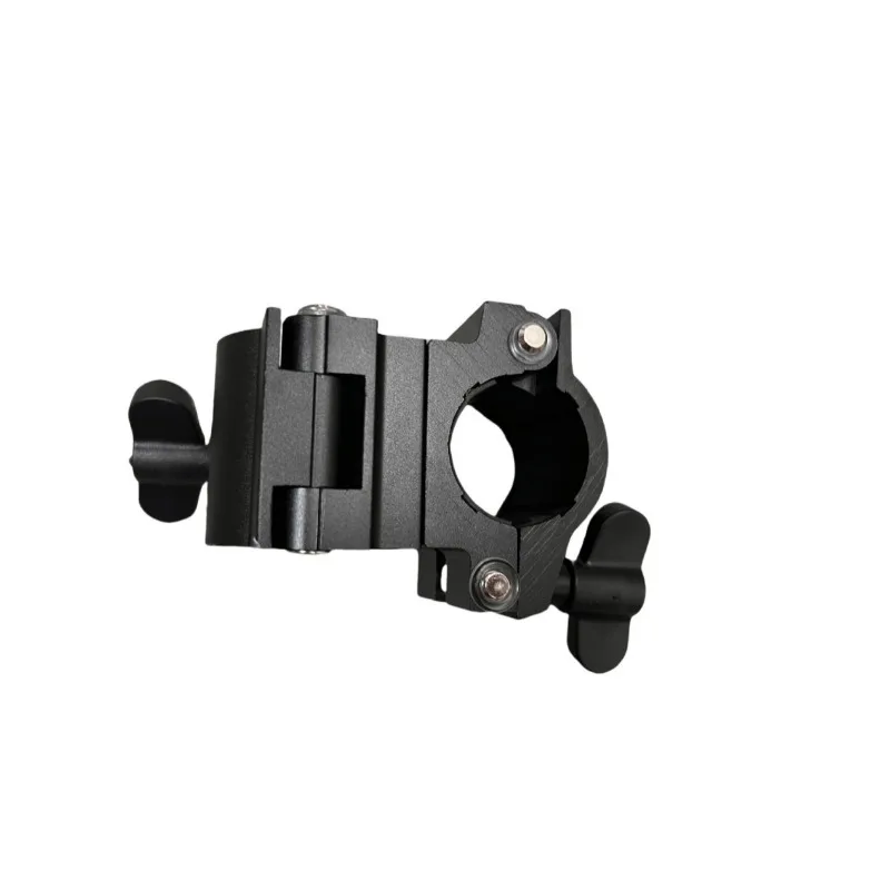 Adjustable Pipe Clamp with Memory Lock Suitable for Drum Rack System, Horizontal Right‑Angle Drum Accessory
