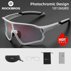ROCKBROS Cycling Glasses Photochromic UV400 Sunglasses Bike Glasses Outdoor Sport Bicycle Eyewear MTB Racing Lightweight Goggles