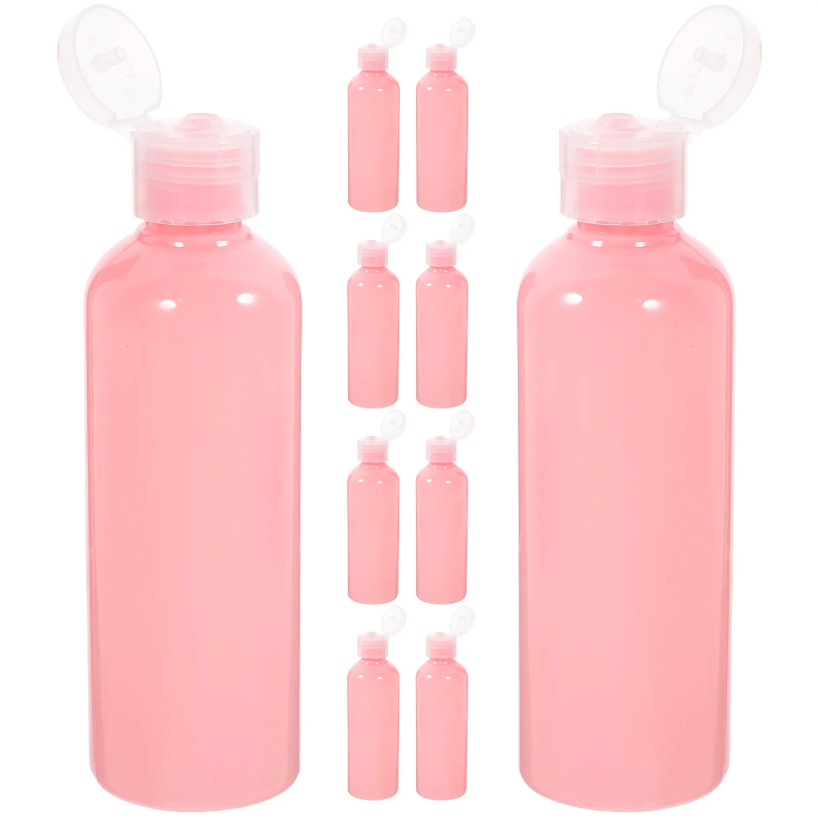 

10pcs 100ml Cap Travel Bottles Refillable Lotion Containers Portable Skincare Storage Transparent Squeeze for Travel