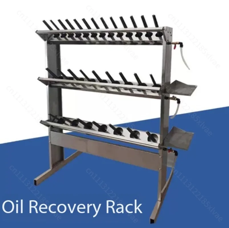 for Garage Mechanic Shop Stainless Steel Oil Drain Pan & Caddy, Wall Mount & Floor Standing Used Oil Collection Tool