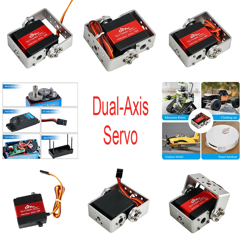 أجهزة رقمية ثنائية المحور 15/20/25/30/35 كجم 4.8-8.4 فولت 180/270 درجة مؤازرة معدنية نحى التحكم في زاوية المحرك لسيارات الروبوتات RC