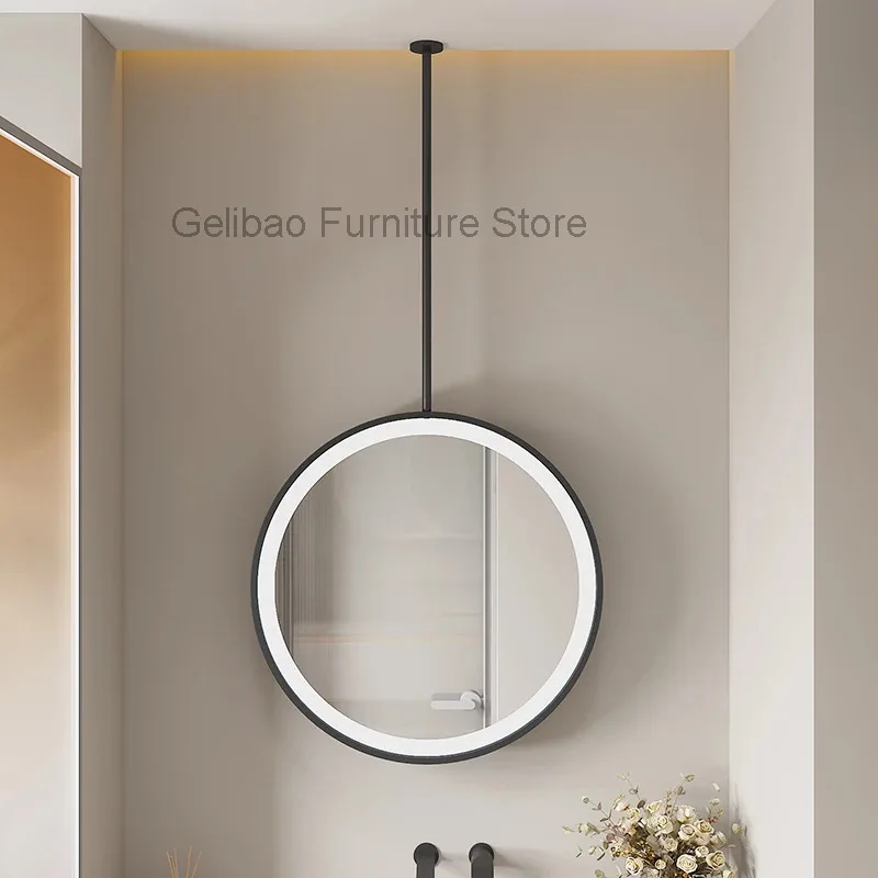 Round Large Decorative Mirrors Mirror Wall Sticker Bathroom Mirror Modern Liquidation House Light Interior Decor Home Decoration