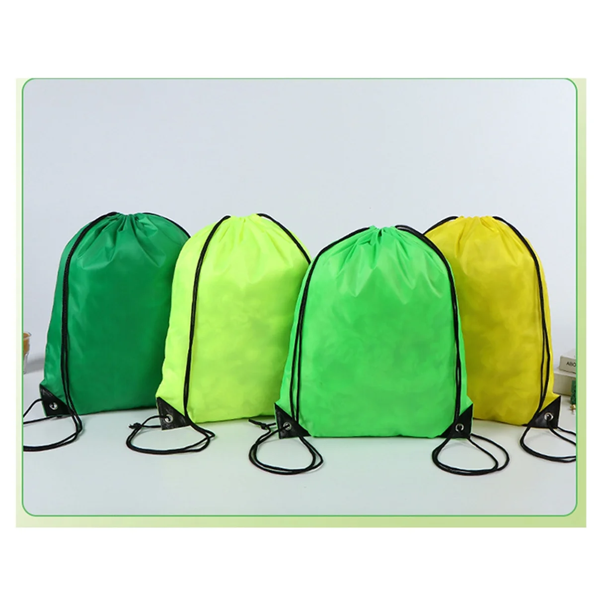 Drawstring Backpack Backpack Suitable for Gym, Storage & Travel Sports Marathon Drawstring Bag Fluorescent Yellow