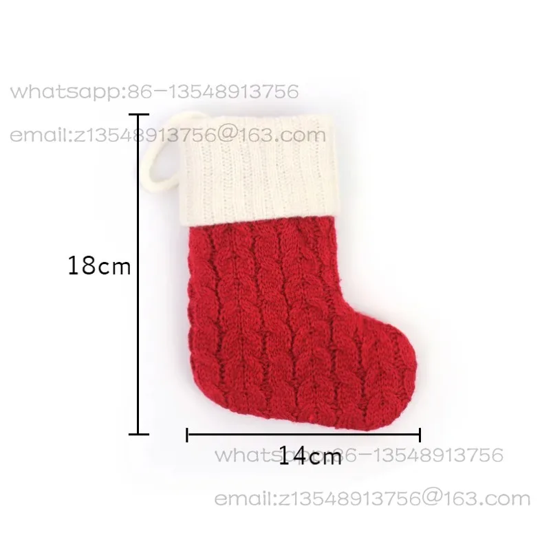 Mini alphabet Christmas wool socks pendant DIY handmade accessories 2 pieces price