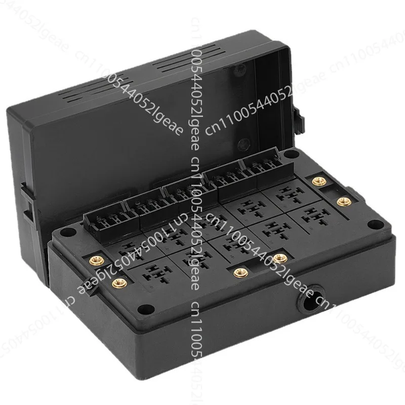 12V Fuse Relay Box 15 Slots with Pre-Wiring Universal Waterproof Relay Box for Cars and Trucks