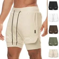 Men's 2 in 1 Double-deck Casual Shorts Quick Dry Running Jogging Short Pants Gym Fitness Workout Sports Oversized Size M-5XL