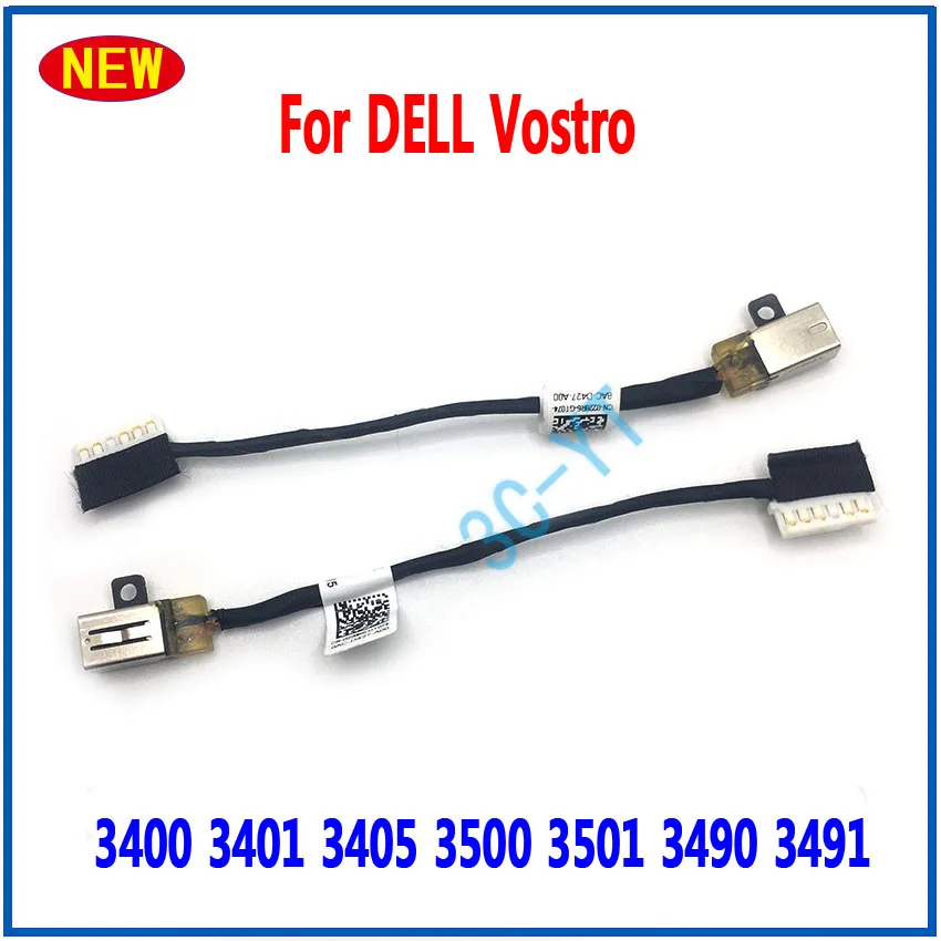 1-10PCS New DC Power Jack Cable For DELL Vostro 3400 3401 3405 3500 3501 3490 3491 Charging Connector DC-IN Cable