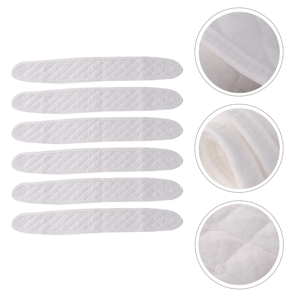 

6 Pcs Baby Belly Band Pure White Newborn Navel Belt Infant Abdominal Guard Sleep Warm Touch Soft Material Comfortable