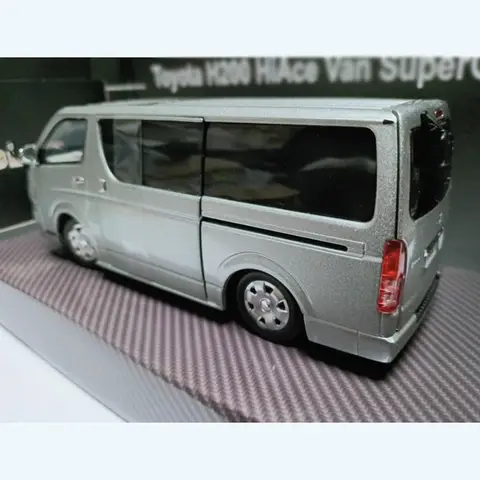 1:24 Skala Toyota H200 HiAce Bilmodell Legering Gjuten Fordon Metall Simuleringsleksak Samlarleksak Vuxna Pojkar Souvenir Presentleksaker 10 best sales gjuten Hiac - №9