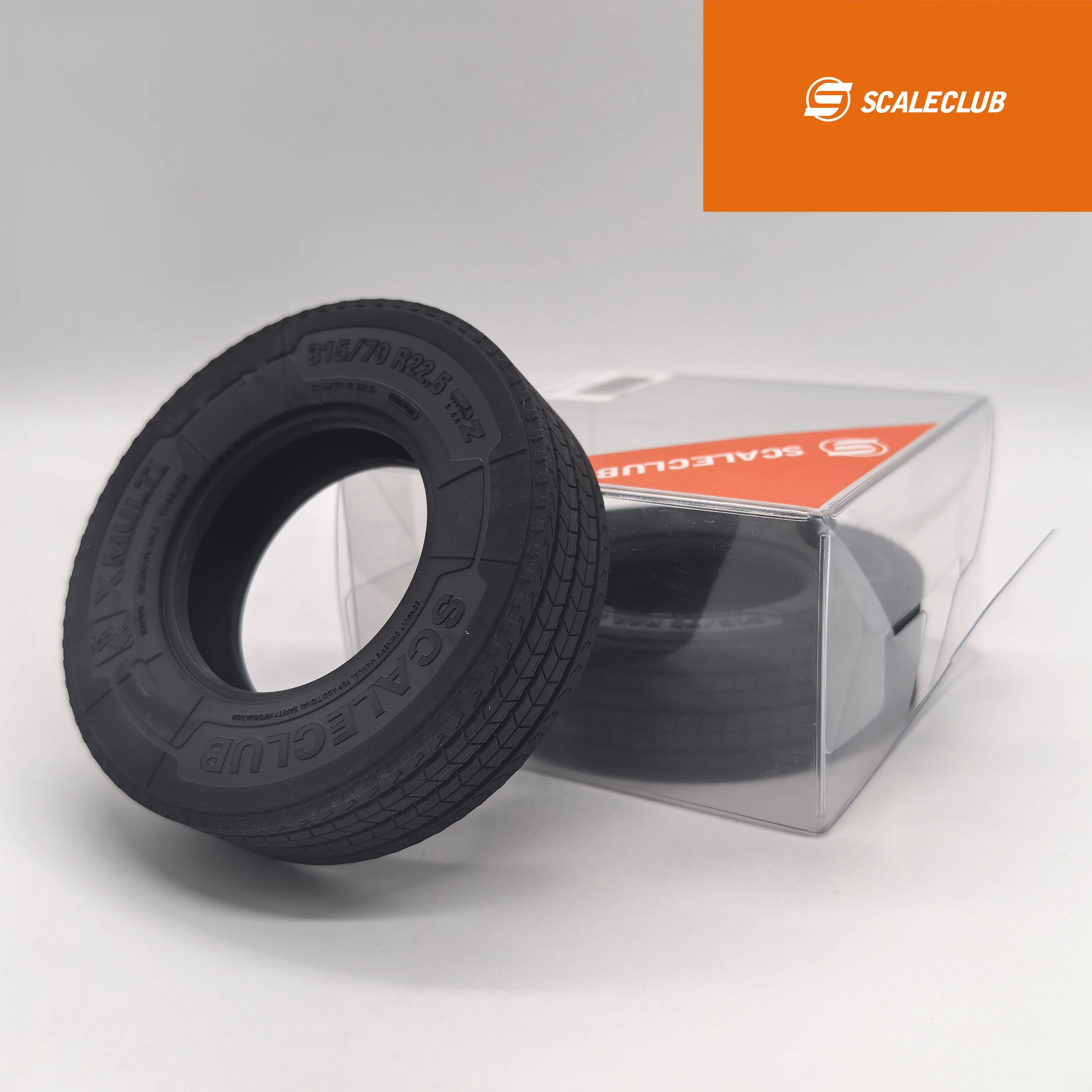 

1:14 Scale Rubber Highway Tire for Tamiya Tractor Truck (Sika Model) - Euro Truck Style, Fender Lip Equipped, Michelin-Type