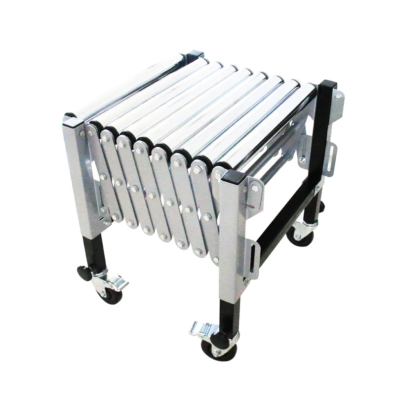 New Flexible Portable Roller Conveyor Table Top Heavy Duty Conveyor Easy Maintenance Energy Saving and Environmental Protection