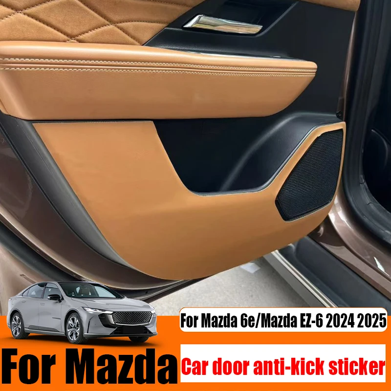 For Mazda 6e/Mazda EZ-6 2024 2025 car door anti kick sticker wear-resistant car interior decoration product protective sticker