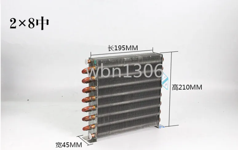 

Air Cooled Condenser Refrigerator Refrigeration Heat Sink Freezer Fin Type Copper Tube Evaporator Shell Free