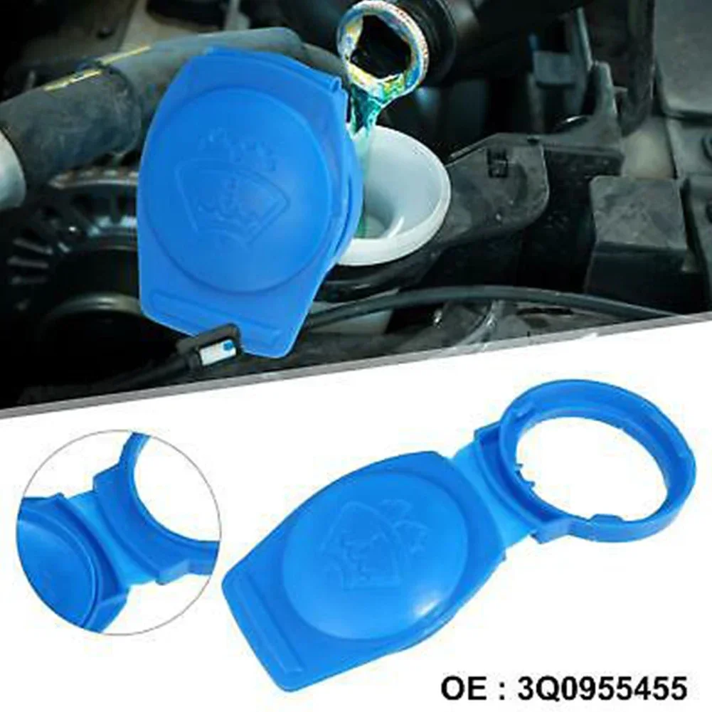 Blue Wiper Washer Fluid Reservoir Tank Bottle Cap Cover  For Windshield Washer Fluid Reservoir Cap