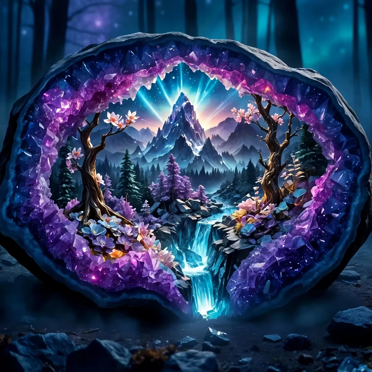 

500 1024pcs Jigsaw Puzzle Crystal World Fantasy Landscape For Adults Home Office Brain Teaser Family Game Christmas Gift