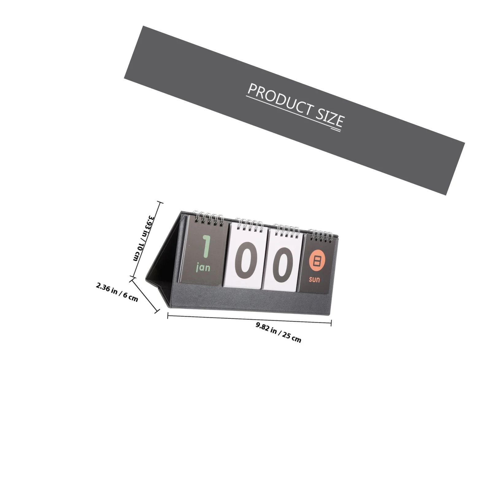 2 قطعة تقويم العد التنازلي سلس قوي سطح المكتب زخرفة خفيفة الوزن الجدول التقويم لتنظيم جدول الأعمال اليومي استخدام المكتب المنزلي #6
