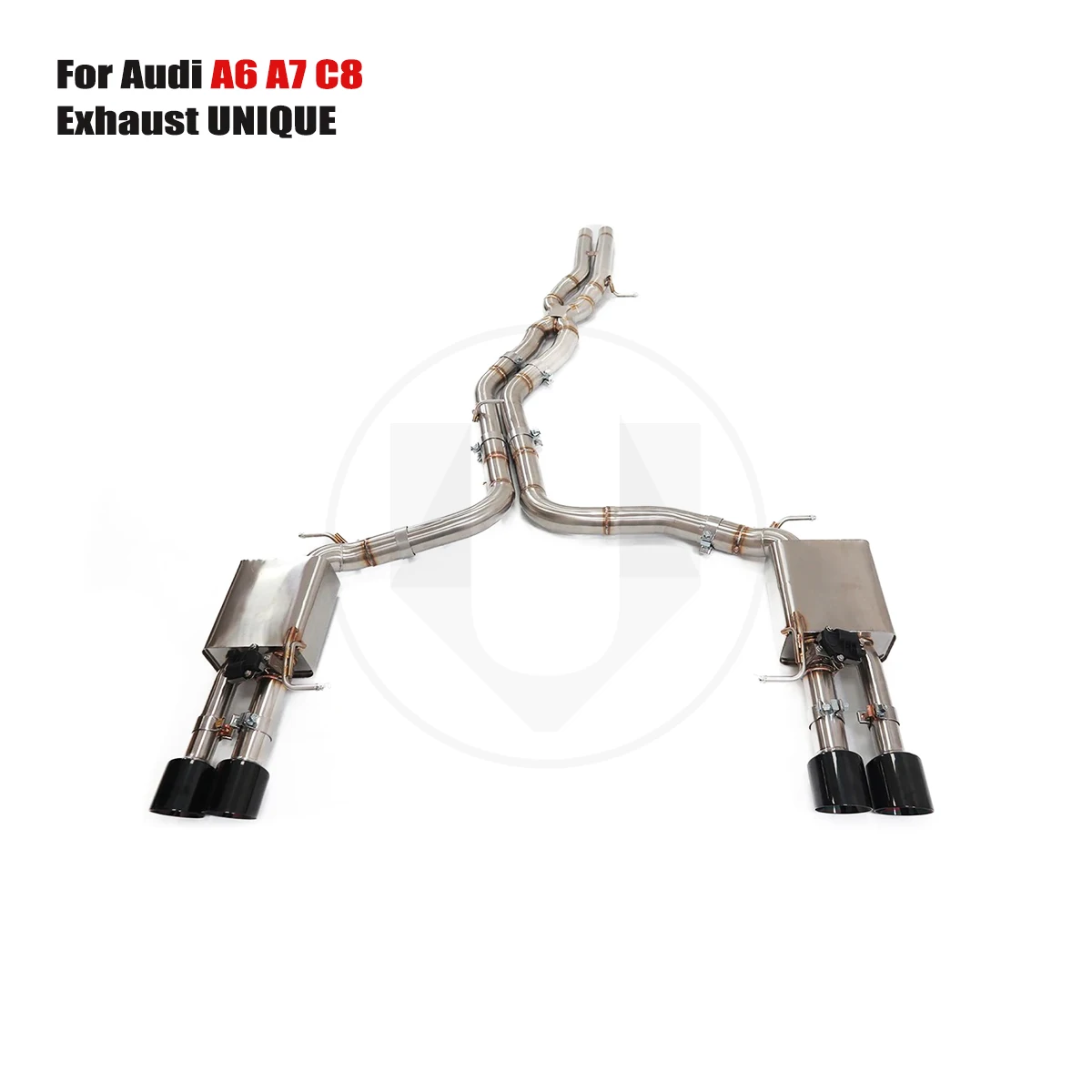 UNIQUE For 2020+Audi A7 C8 3.0T performance valve exhaust system ss304 exhaust muffler